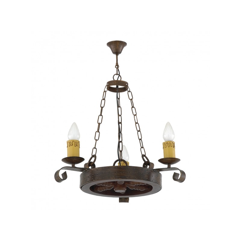 Lámpara Rueda 3 x E27 Fabrilamp